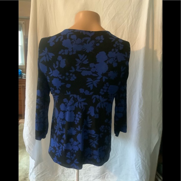 Daisy Fuentes Women's Top Gathered 3/4 Sleeve Length Size Small - Picture 4 of 6